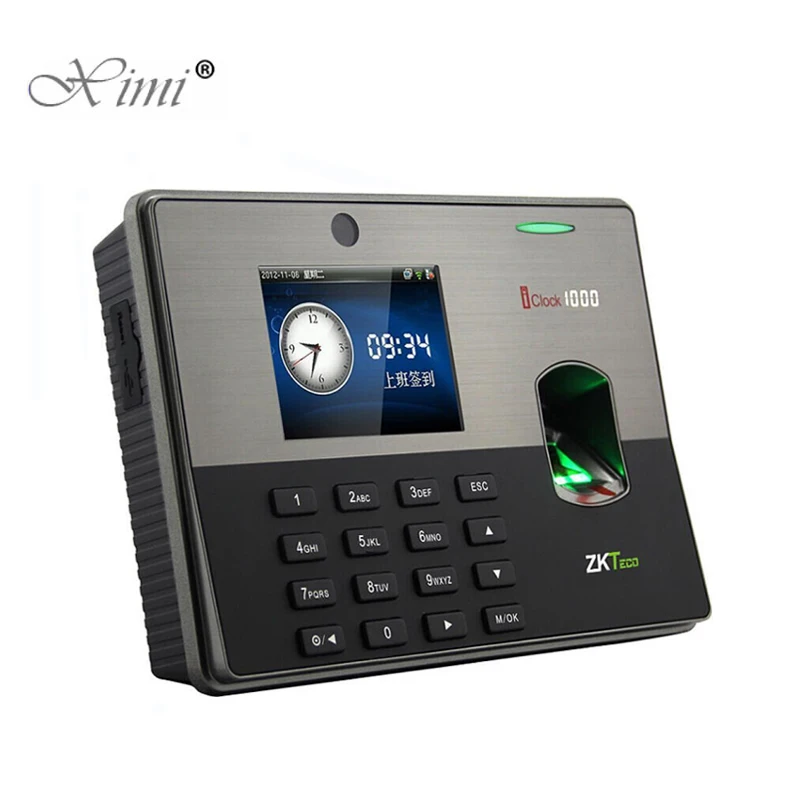 WIFI TCP/IP биометрическая система контроля допуска к двери ZK iclock1000 определение
