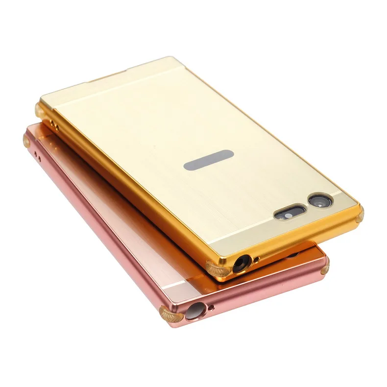 ZEALLION для sony X Compact F5321 чехол 2 в 1 пластинчатый Металл Алюминий Рамка Тонкий матовый