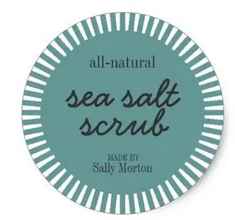 1 5 дюймовый круглый шаблон с этикеткой из морской соли классическая круглая