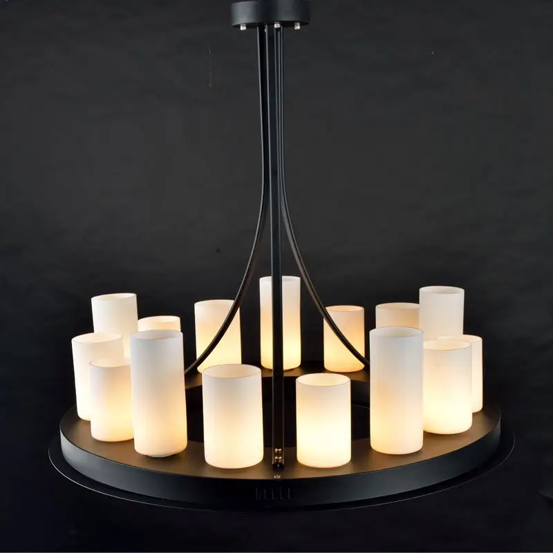 Ретро индустрия свеча подвесные светильники креативная гостиная ресторан