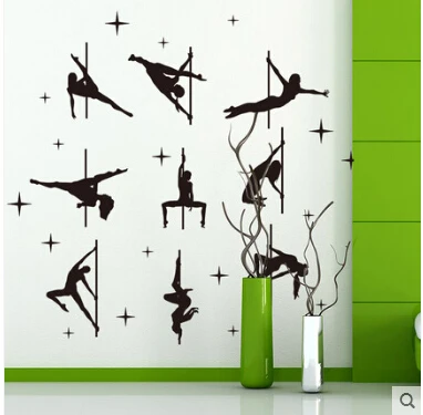 Настоящее сексуальная полюс танцы силуэт танцевальное движение творческая