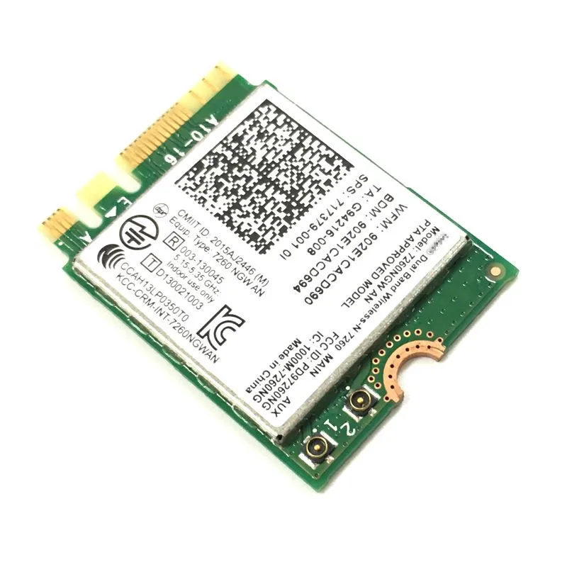 Новая беспроводная карта Intel 7260NGW AN поддержка Bluetooth 4 0 ngff/m.2 2 4G/стандартная сетевая