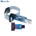 Diymore 1 комплект 10Pin к 6 Pin плата адаптера + USBASP USBISP AVR программатор USB ATMEGA8 ATMEGA128 ATtinyCANPWM 10Pin модуль провода