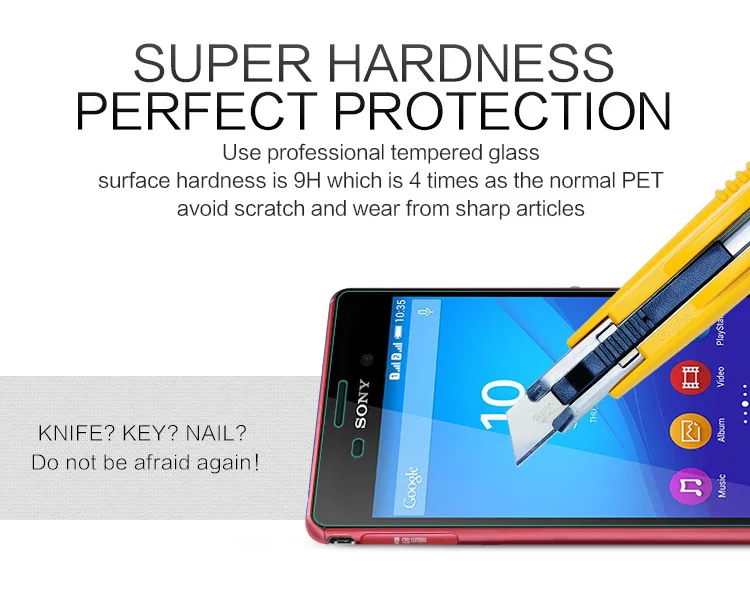 Передняя + задняя для Sony Xperia M4 Aqua E2303 E2353 E2306 E2333 E2363 E2312 Премиум Закаленное стекло