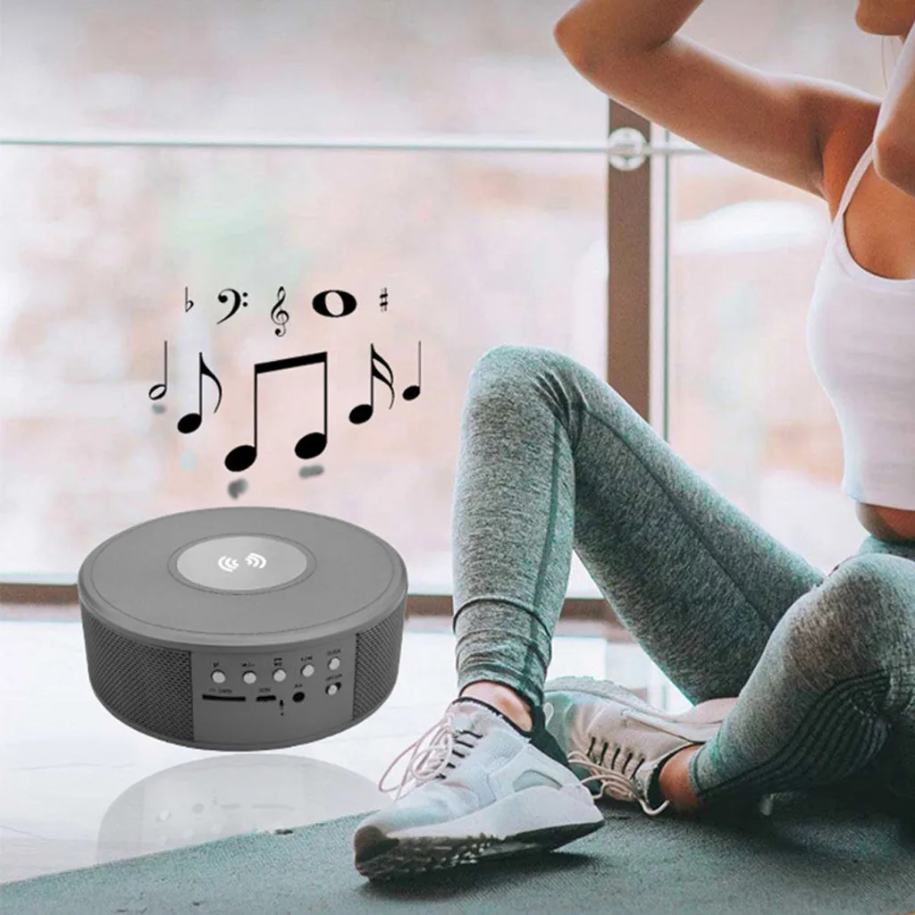 Беспроводное зарядное устройство Bluetooth динамик будильник телефон для Samsung iPhone