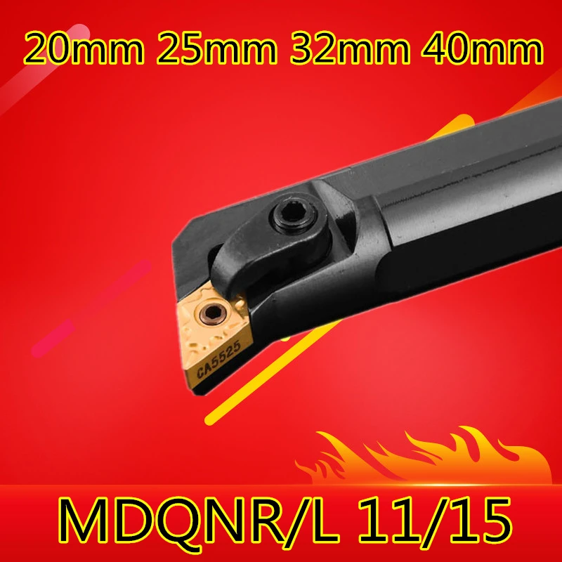 

Angle 107.5 1PCS S20R-MDQNR11 S25S-MDQNR15 S32T-MDQNR15 S40T-MDQNR15 MDQNL15 20mm 25mm 32mm Right/Left CNC Turning Lathe tools