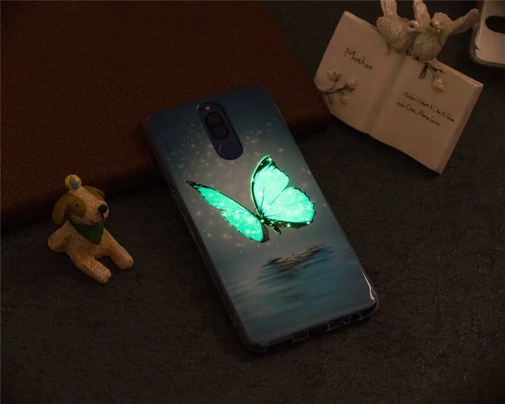Светящиеся Чехлы Коврики 10 Lite Мягкие TPU силиконовый IMD Глянцевая задняя для HUAWEI RNE