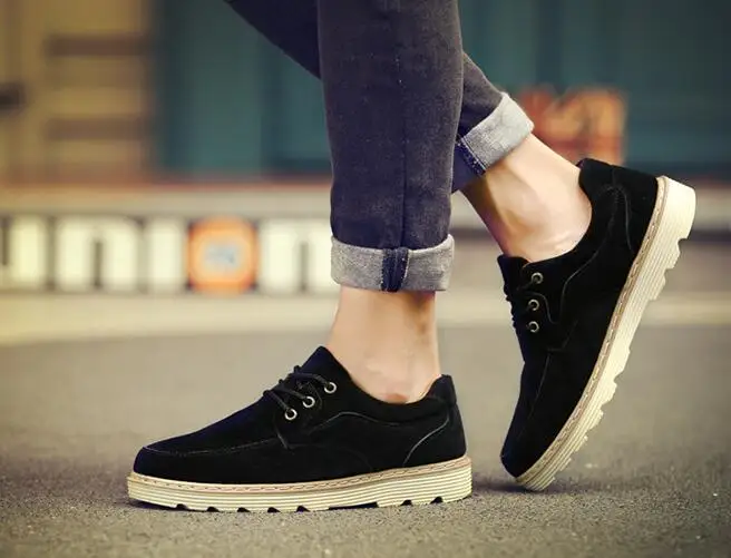 Софи Макс 2016 г. Осенне-зимняя мужская нескользящая обувь на шнуровке с низким