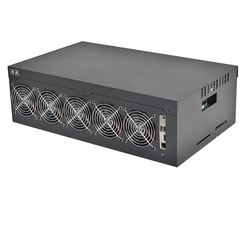9GPU крипто-алгоритм горной установки чехол usb Шахтерская машина рамка btc эфириума mmcoin sever rack19 Шасси Видео карта RX470 rx570