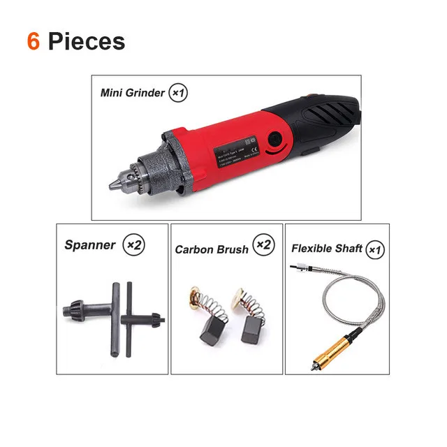 Dremel стиль 500 Вт Мини электрическая дрель гравер с 6 позициями переменной скорости вращающийся гибкий вал и шлифовальные электроинструменты - Цвет: 3