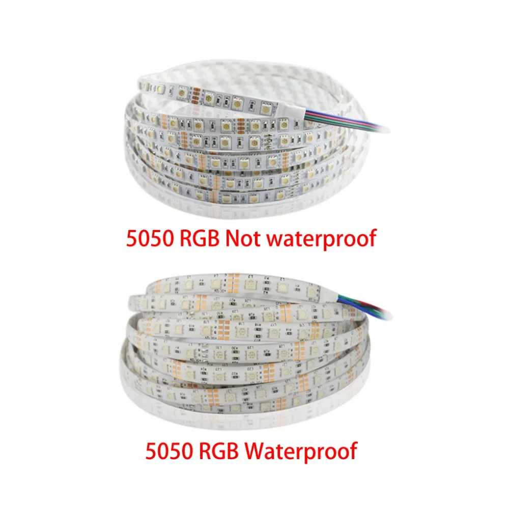 SMD5050 для украшения дома RGB Светодиодная лента Водонепроницаемая 5 м 300 светодиодов