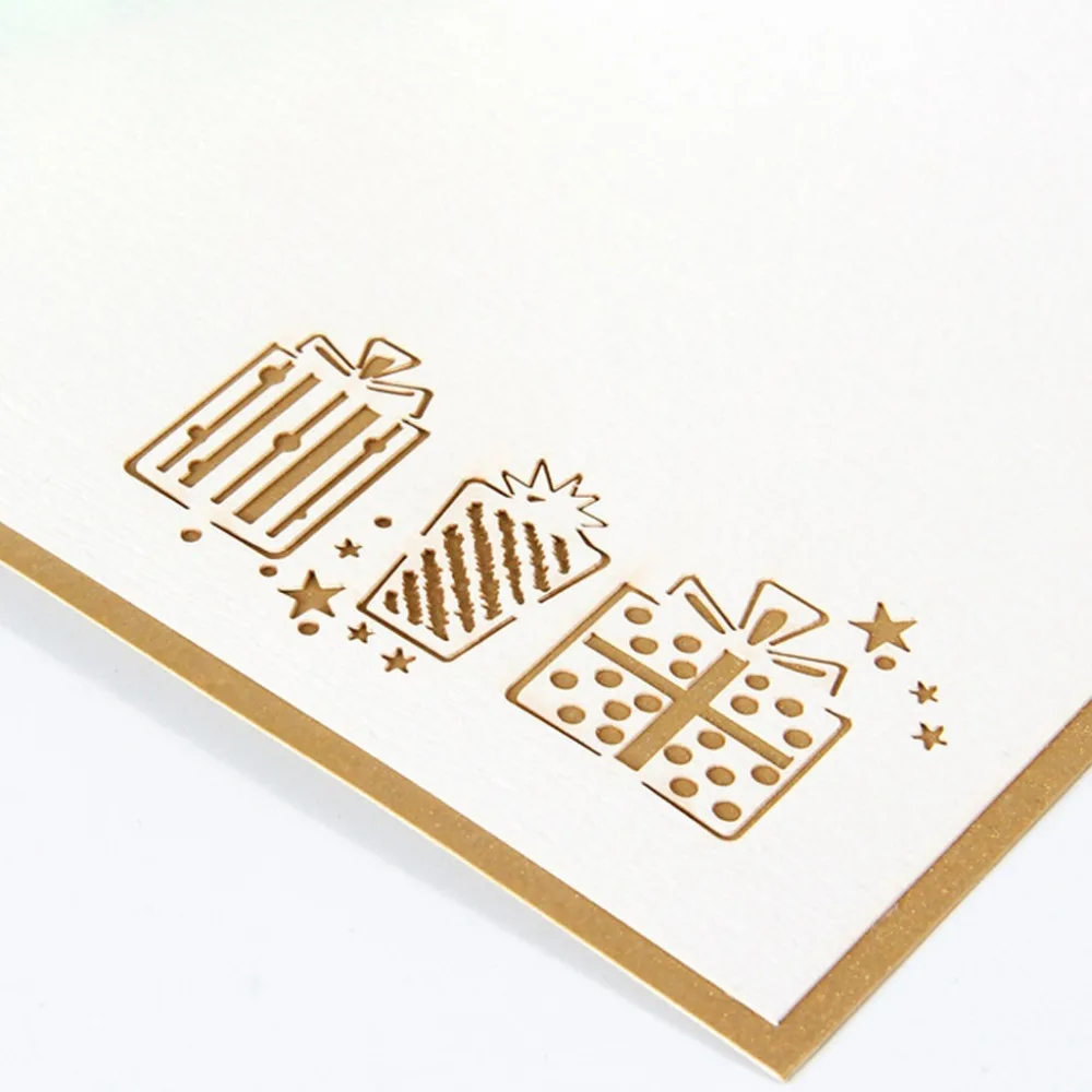 3D всплывающие Красочные воздушные шары поздравительная открытка Рождество День