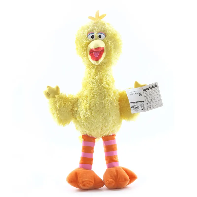 40cm Big Bird 8 стилей 27-40 см мультфильм аниме Улица Сезам Элмо Оскар печенье Гровер Зои Эрни большая птица мягкая плюшевая игрушка кукла детский подарок - Цвет: 40cm Big Bird