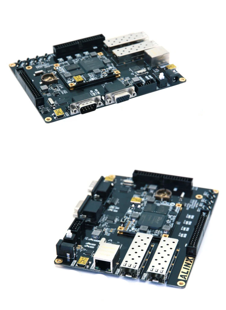 RQ-AX7102 A7 FPGA макетная плата Artix-7 XC7A100T-2FGG484I с 8Gb DDR3, 128M FLASH, JTAG и последовательный порт, интерфейс оптического волокна