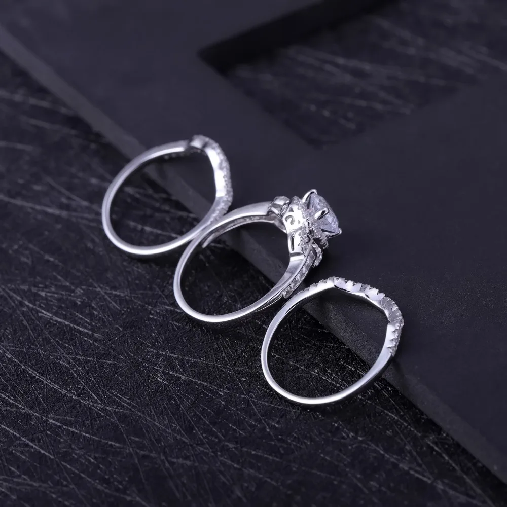 Женские Балетные кольца GEM'S роскошные обручальные из стерлингового серебра 925
