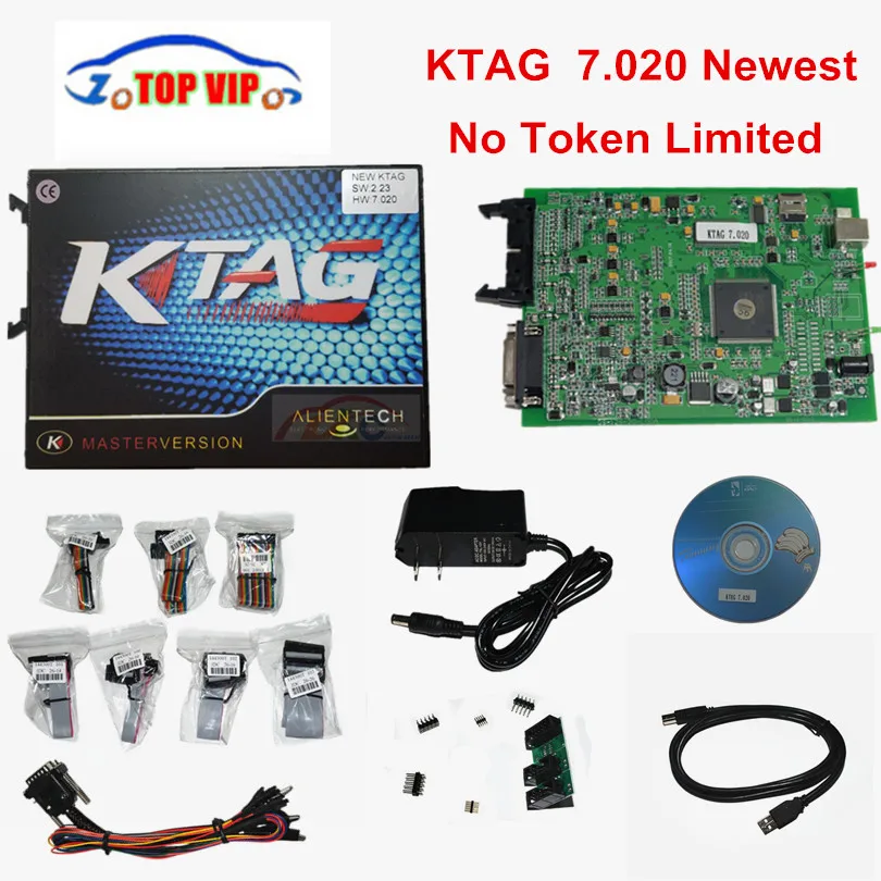 Лучшая цена без жетонов ограничение Ktag V2.13 FW6.070 онлайн мастер K Tag ECU программный