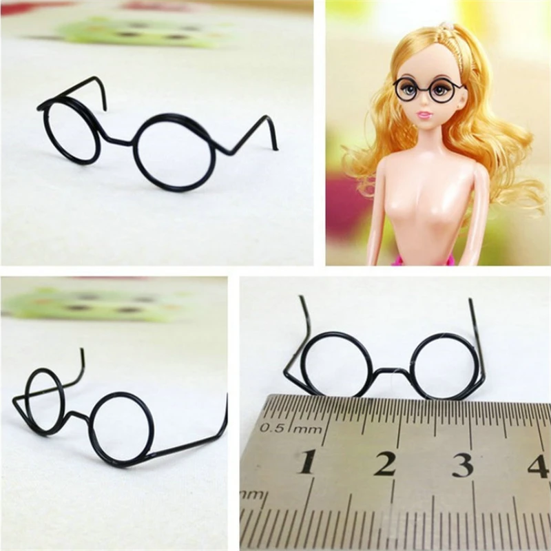 50pcs/bag dolls accessories metal glasses for 3.5/4.5cm cute decoration kids toys party nice toy gift kid w32 | Игрушки и хобби