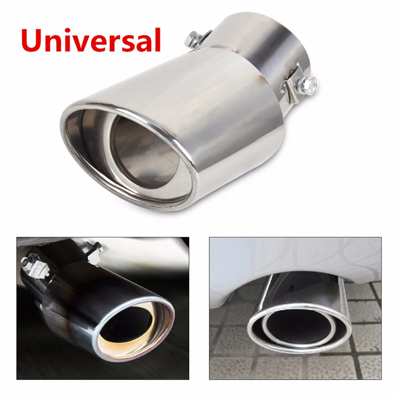 Наконечник глушителя универсальная выхлопная труба из нержавеющей стали для