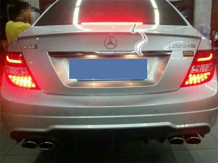 Стайлинга автомобилей хвост лампа для W204 C180 C200 C260 светодиодный фонарь 07-10 новых Altis светодиодные задние фары светодиодный DRL+ тормоз+ Park+ стоп-сигнал Лам