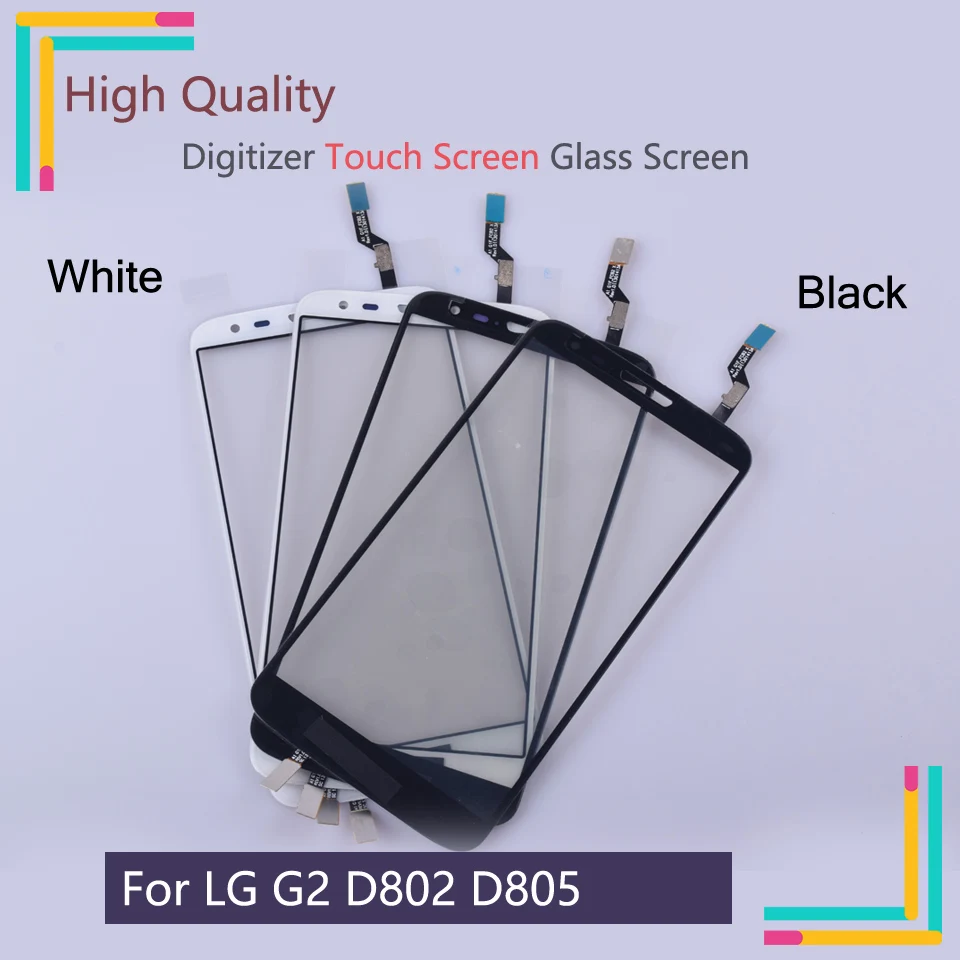 Новый D802 сенсорный экран для LG G2 D805 дигитайзер сенсор внешняя Передняя