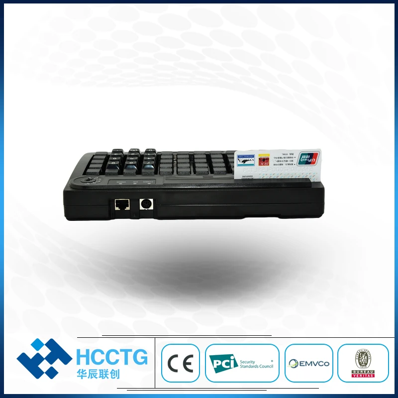 PS/2 + USB двухинтерфейсная мембрана 60 клавиш программирования POS клавиатуры с MSR