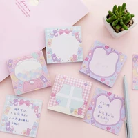 cute plan paper memo pad sticky notes kawaii cherry blossoms stickers notepad notebook office school supplies korea stationery