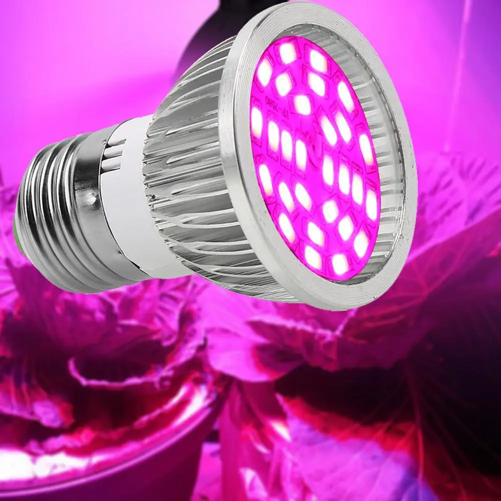 28 Вт полный спектр LED лампа для выращивания E27 УФ ИК GU10 E14 светодиодов растительная