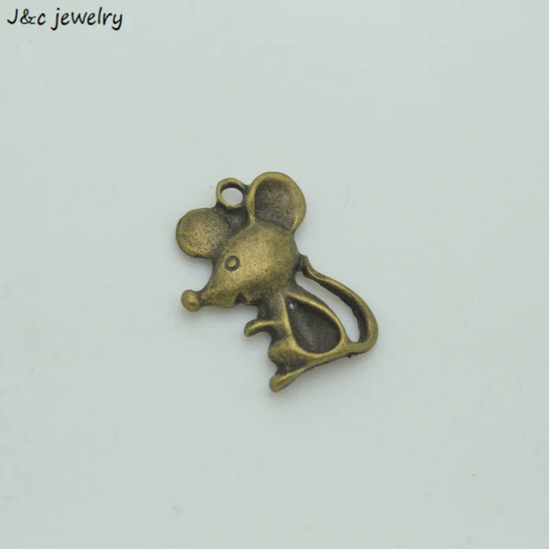 

15 pcs Metal Charms Antique bronze Plated Vintage alloy Pendant mouse Jewelry Findings fit Handcraft fashion 34105D