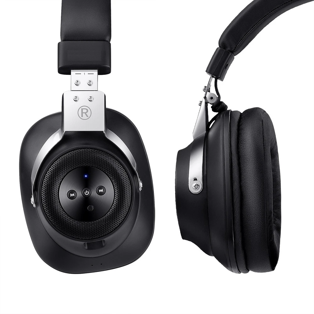 Наушники Bluetooth с функцией активного шумоподавления, складные Накладные наушники ANC, беспроводная гарнитура с шумоподавлением, съемный кабель с микрофоном