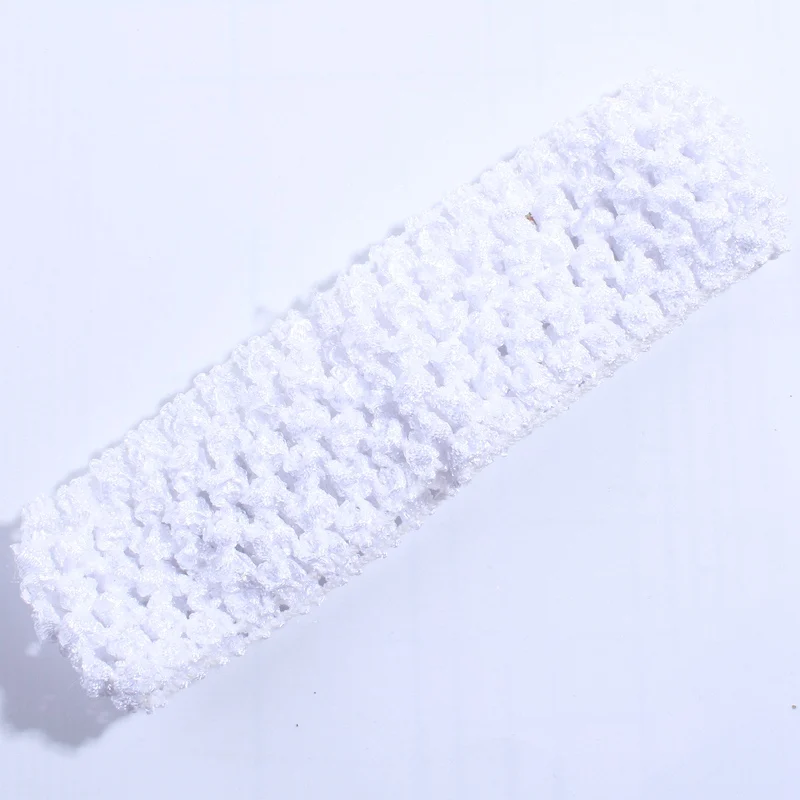 White 10 шт., 4 см, модная эластичная вязаная лента для волос, аксессуары для волос, вязанная повязка на голову, повязка на голову - Цвет: White