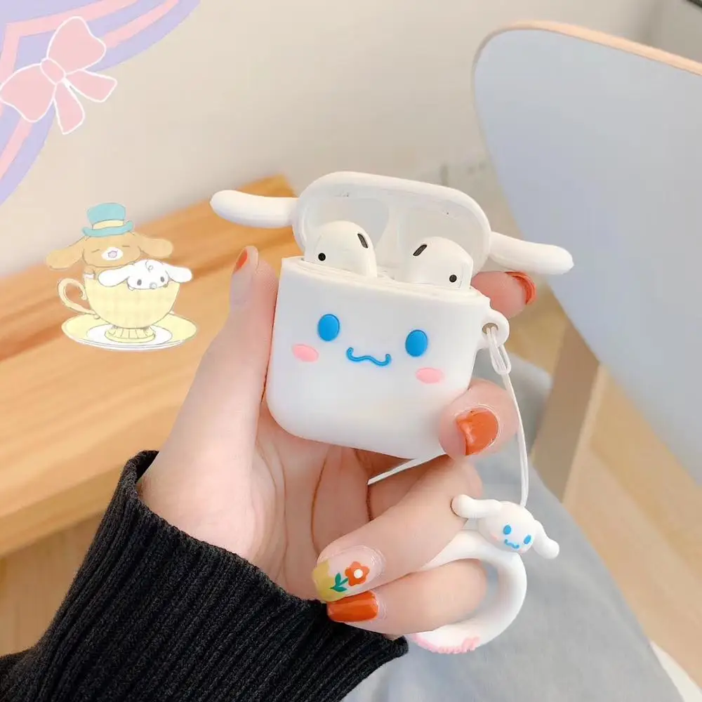 099 Чехол для AirPods с изображением мультяшного медведя, собаки, чехол s для Apple Airpods 2, чехол, Милые силиконовые аксессуары для наушников, чехлы для наушников, чехлы для Air pods - Цвет: 099