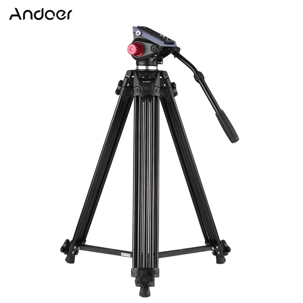 

Andoer Aluminum Alloy Camera Video Tripod Head Ballhead for Canon Nikon Sony DSLR Recorder DV Max Height 67 Inches Max Load 10KG