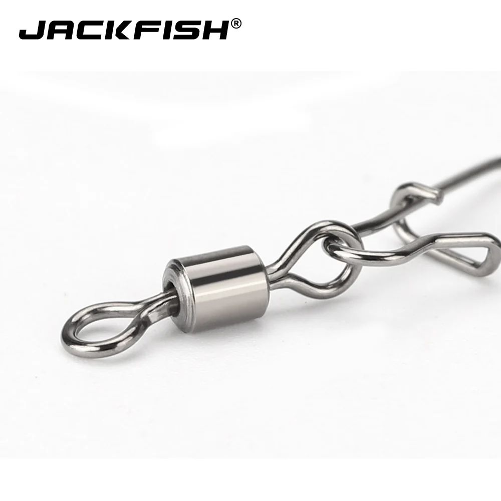 JACKFISH рыболовный соединитель из нержавеющей стали 50 шт. вращающийся вертлюг с