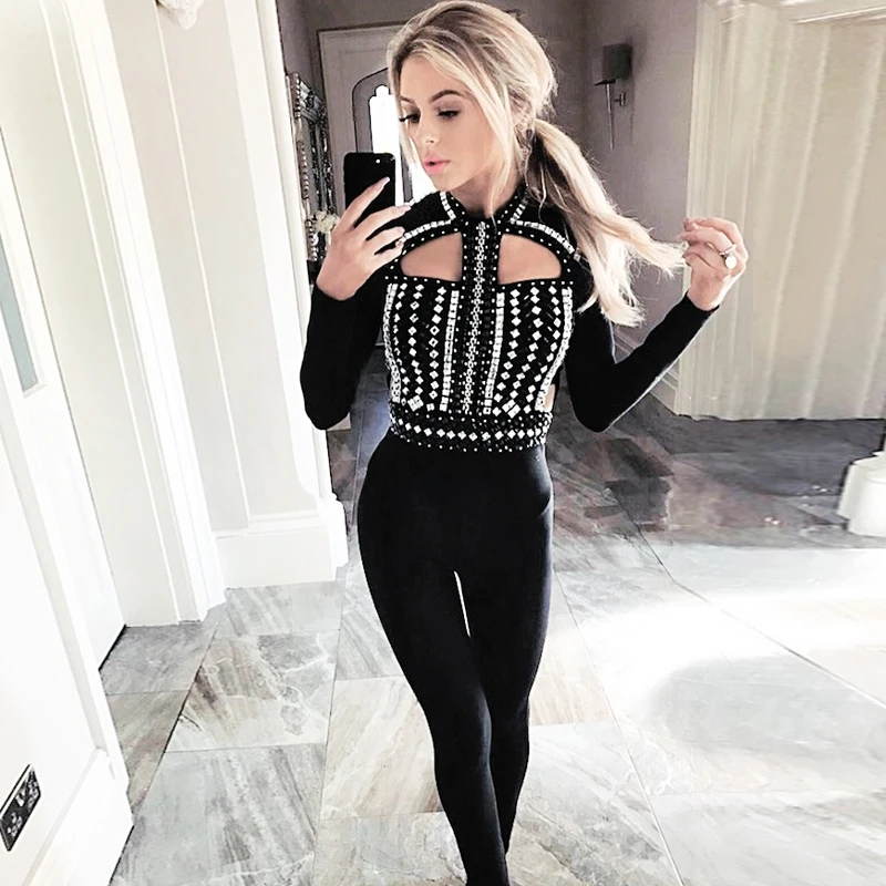 2017 знаменитости взлетно посадочной полосы роскошные повязки Бисер бриллиантами