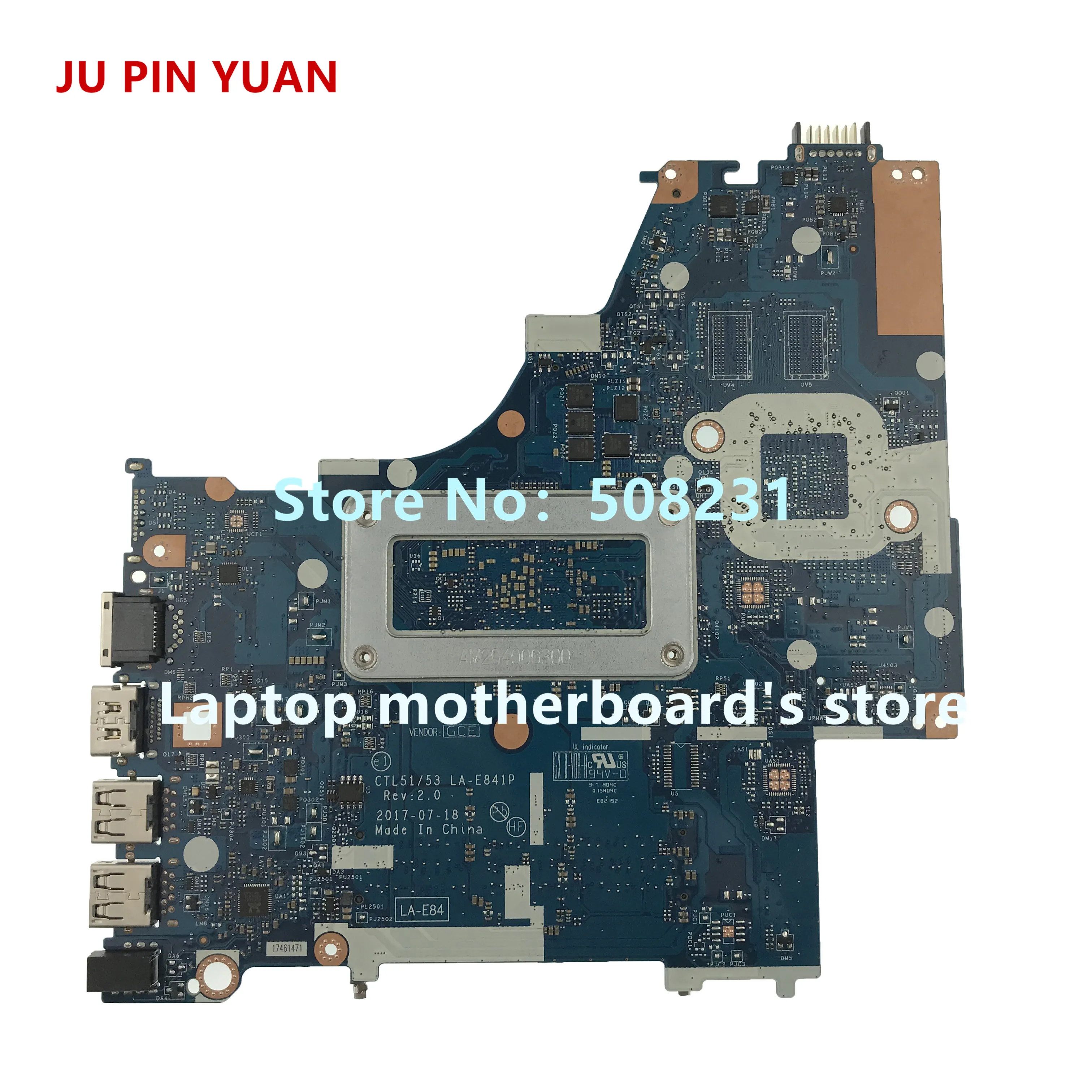 JU PIN юаней дороже; 924719-601 CTL51/53 LA-E841P материнская плата для HP ноутбук 15-BW 15-BW080NR Материнская плата ноутбука A9-9420P полностью протестирована