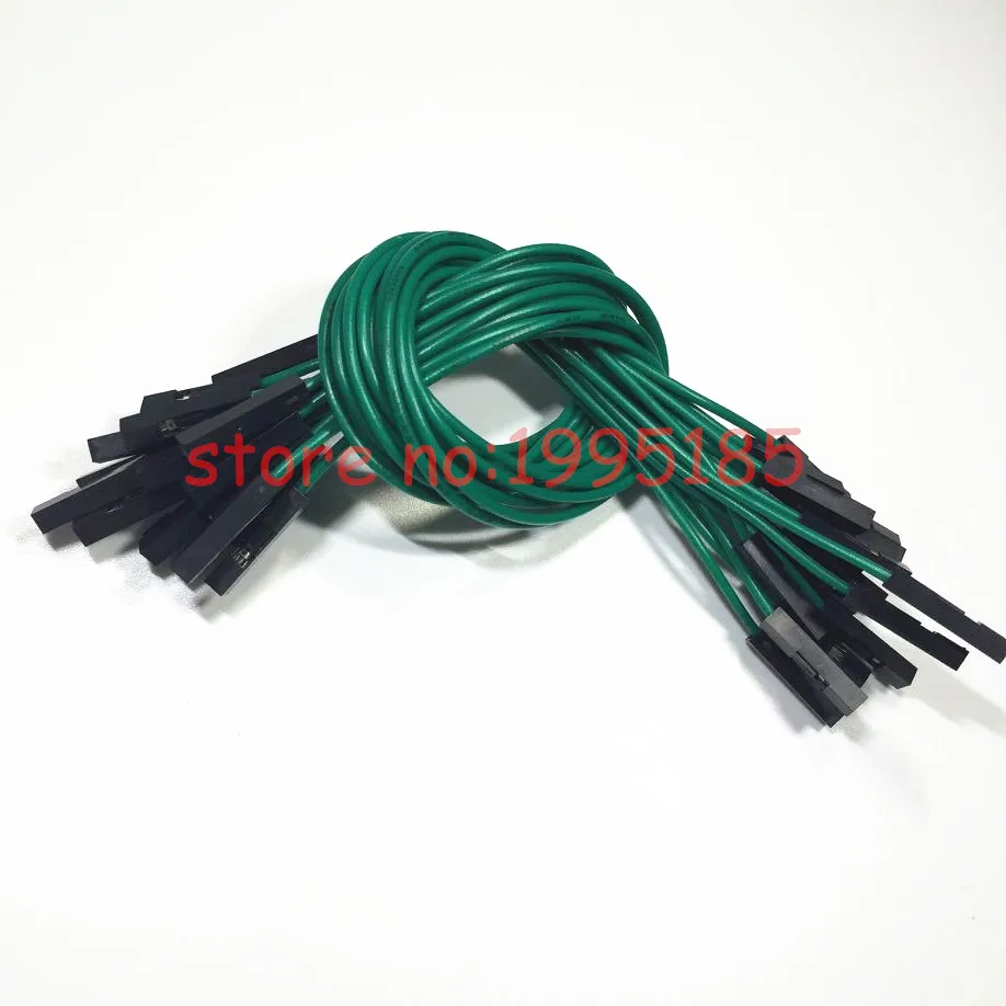 

20pcs New 1p to 1p 20cm Green female to female jumper wire Dupont cable 26AWG