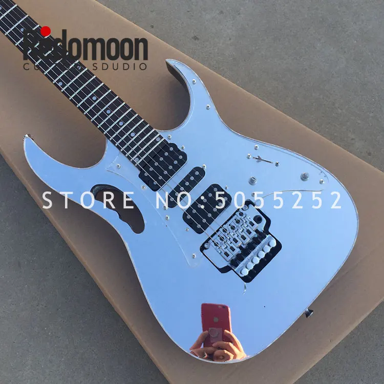 Фабрика на заказ гитара 6 струн электрогитара с зеркалом Топ палисандр гриф золотые детали музыкальный инструмент магазин