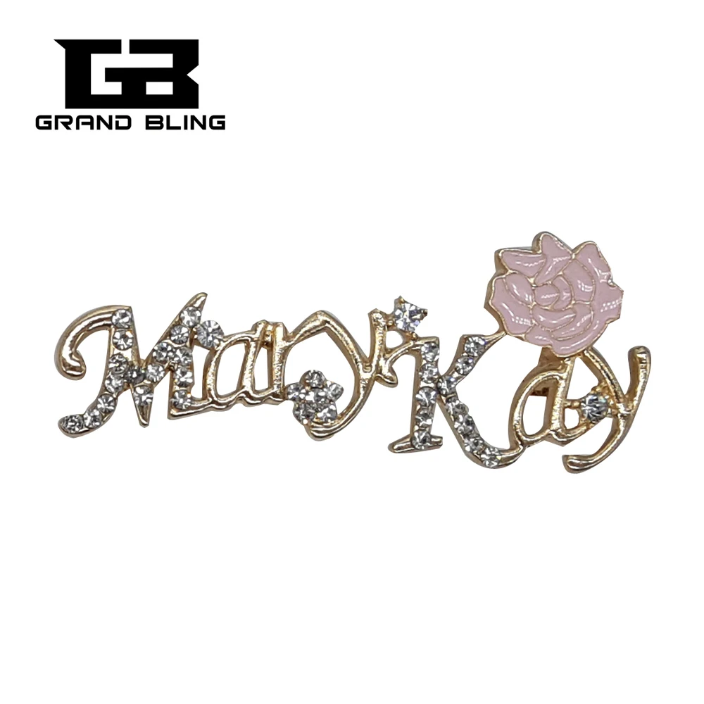 Золотистая розовая брошь в форме Мэри Кей для подписей|brooch pins|pins for broochesmary kay |