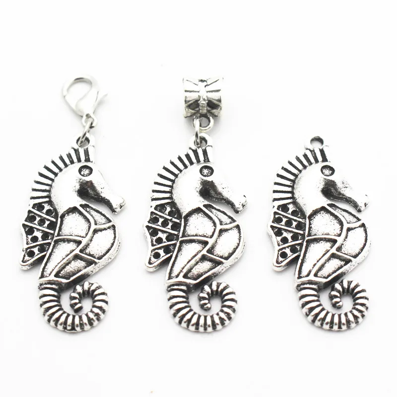 

New arrive 50pcs/lot silver Odobenus rosmarus pendant Metal lobster clasp Dangle Charms Fit DIY Necklace Bracelet Jewelry