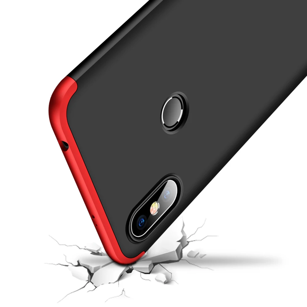 Чехол для Xiaomi Redmi S2 с полным корпусом на 360 градусов чехол противоударный