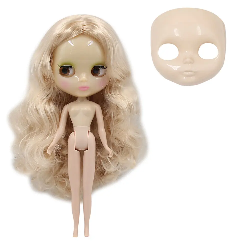 Original body doll Blyth кукла ледяная фабрика шарнирное тело DIY обнаженные игрушки BJD модные куклы девочка подарок Специальное предложение Горячая Распродажа с лицом оболочки ручной набор A& B - Цвет: Original body doll