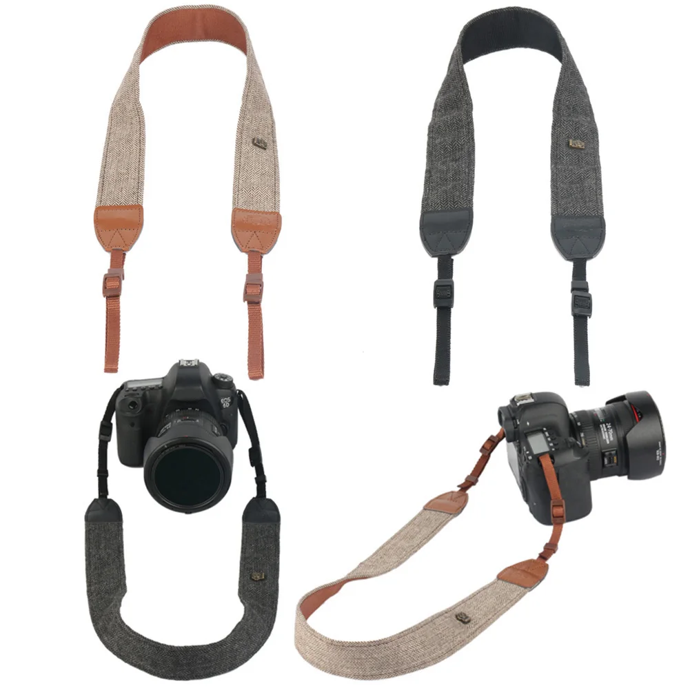 

Camera Accessories Vintage Shoulder Neck Strape Durable Cotton Camera Strap for Sony Nikon Canon Olympus for DSLR Camera