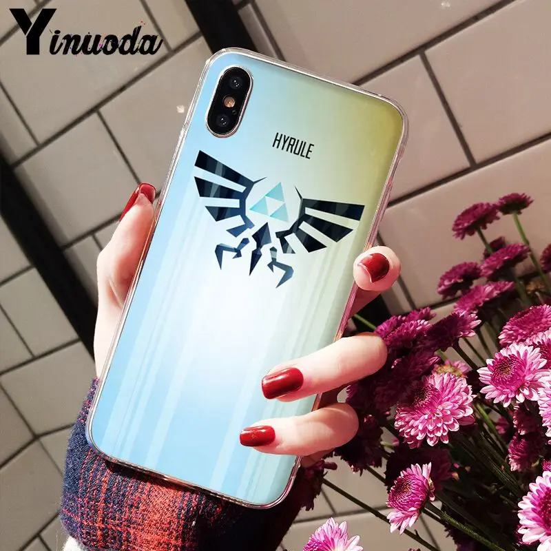 Yinuoda Legend of логотип Zelda Прозрачный Мягкий ТПУ силиконовый чехол для телефона Apple