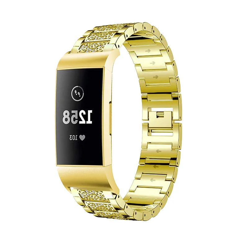 Essidi для женщин и мужчин браслет ремешок для Fitbit Charge 3 фитнес часы из нержавеющей стали ремешок заменить мужчин t для Charge 3 аксессуары