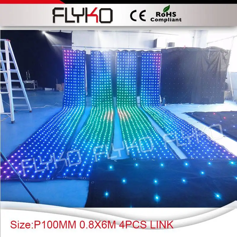 p100mm 1x1 м светодиодный занавес фон внимание! 1x1 м здесь без контроллера