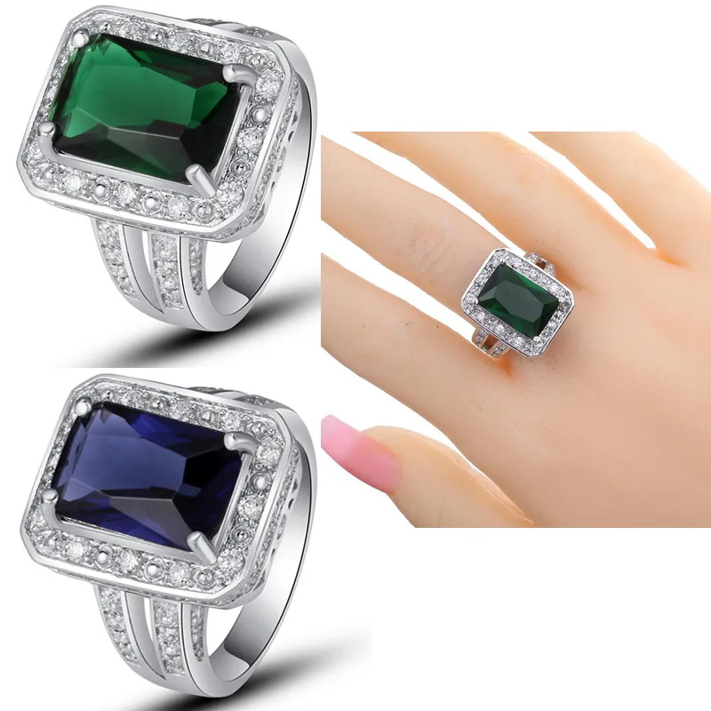 Merthus Медь кольцо лаборатория создан драгоценный камень модные свадебные