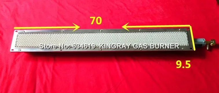 70x9.5cm Высокое качество барбекю инфракрасная керамическая горелка Нержавеющая Сталь Керамическая s газовая горелка барбекю алюминиевый сплав инфракрасная горелка с насадкой - Цвет: 70x9.5cm
