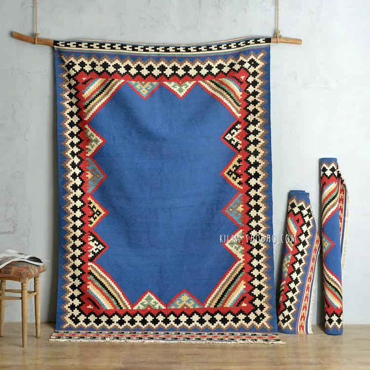 Kilim 100% шерстяной ковер ручной работы геометрический индийский современный в