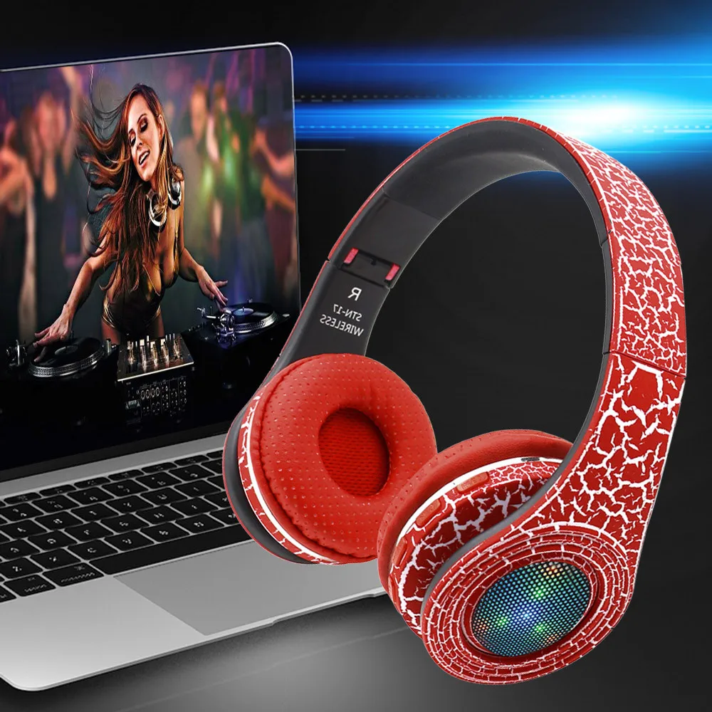 Беспроводные HiFi наушники с шумоподавлением, Bluetooth 4,1, гарнитура с шумоподавлением, Накладные наушники с микрофонами для путешествий и работы# G
