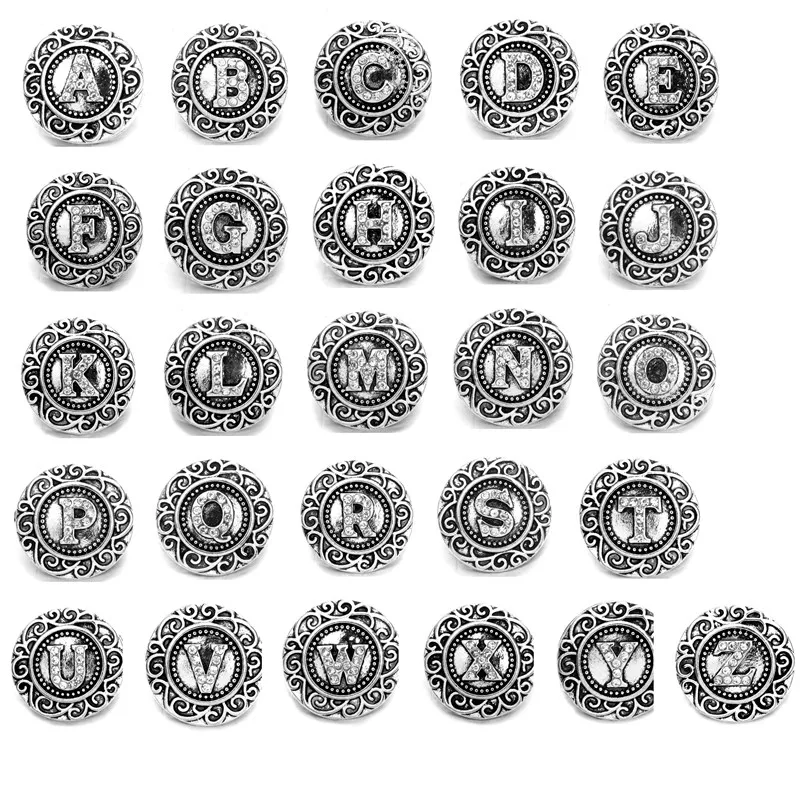 Алфавит 1 шт. стразы кнопки ювелирных изделий 18 мм начальные M с надписью для